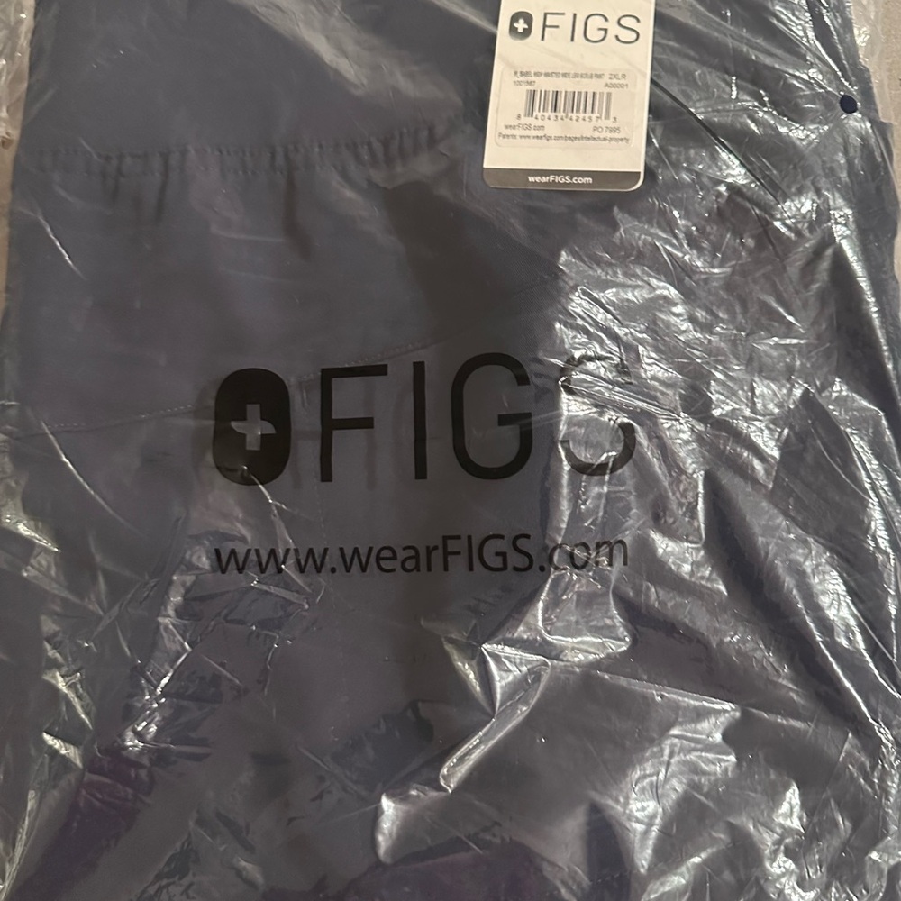 FIGS Women’s Isabel Navy High-Waist Wide-Leg Scrub Pants 2XL